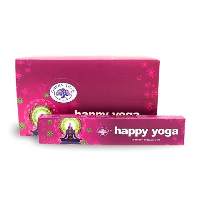 Green Tree Happy Yoga Incenso Masala Naturale 15 gr