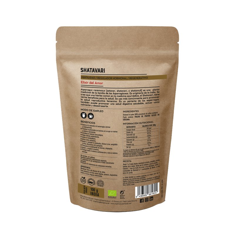 Organic Shatavari powder - 100g