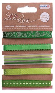 Decorative ribbons on card 5x100cm