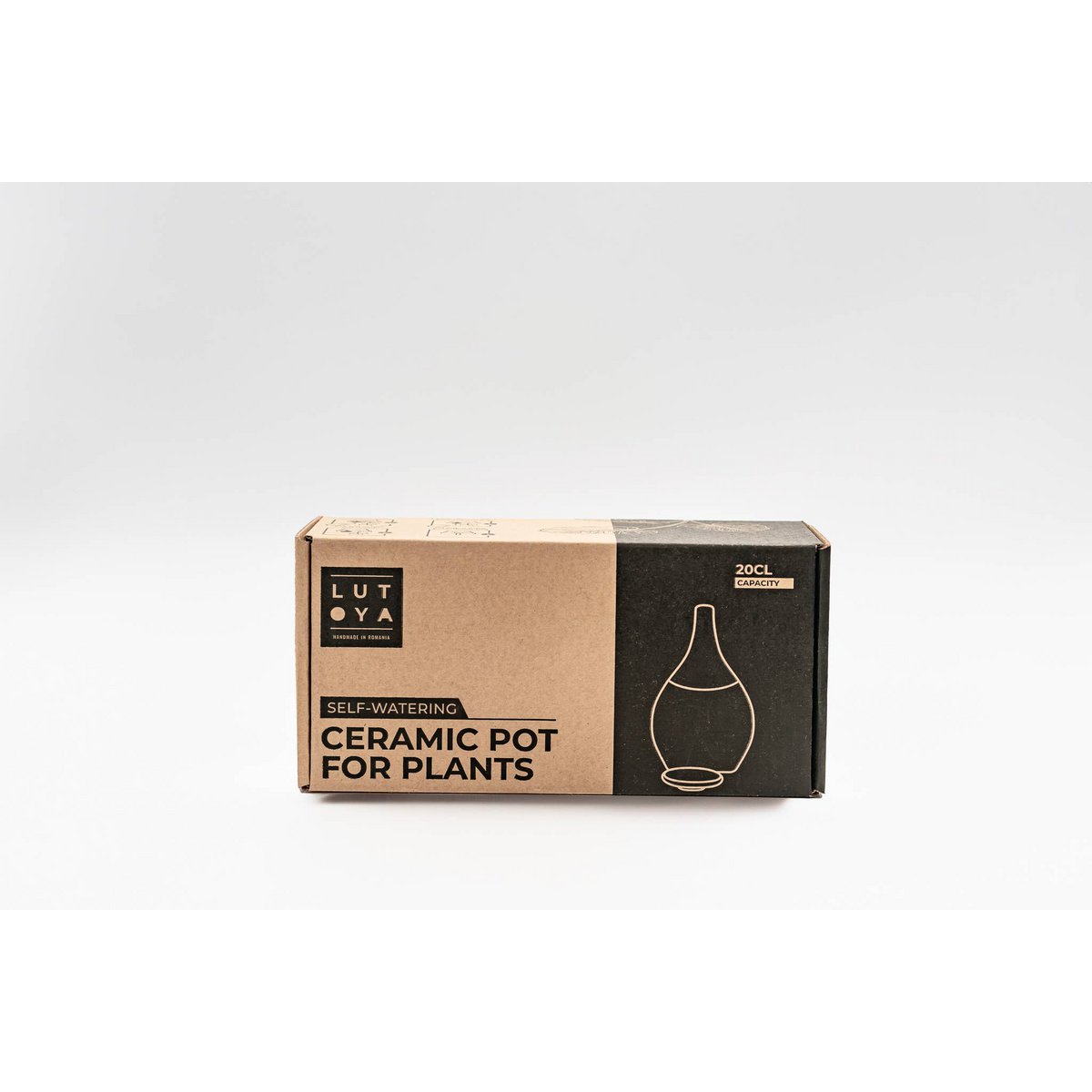Pot auto-arrosant Olla - Lutoya Petit Vert - 20 cl