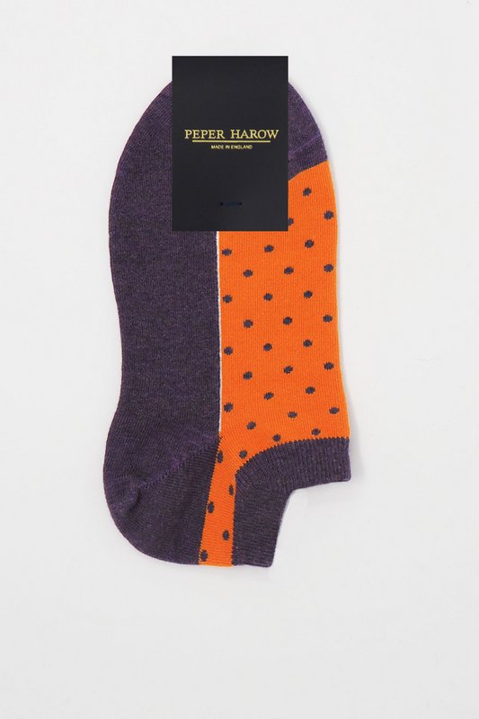 Polka Damen Bio Sneakersocken - Berry