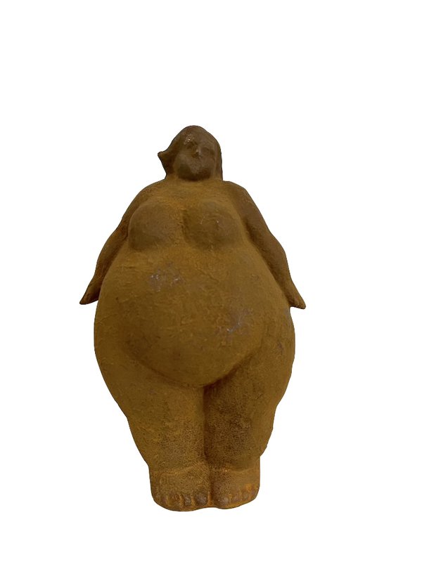 Støbejern stående kvinde, 16x11x24cm, 3kg