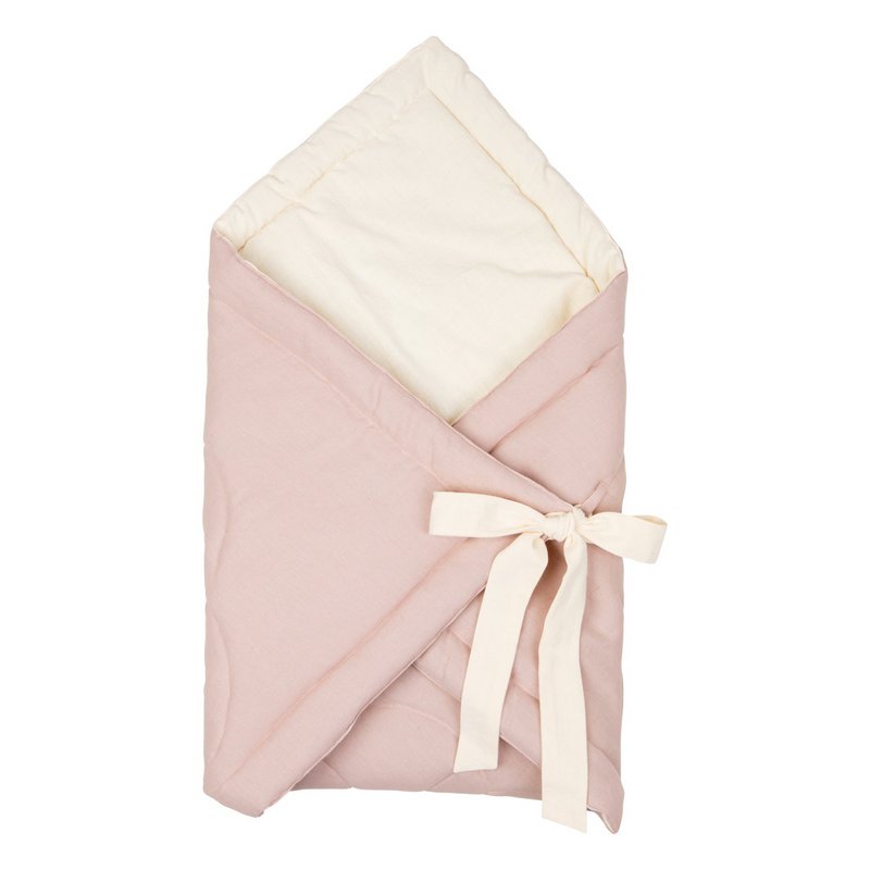 Cuerno de bebé flor de lino "Rosa empolvado"