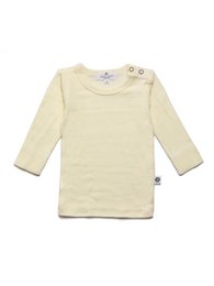 Woolen Baby Sweater / Long Sleeve Shirt - Merino wool - Naturel