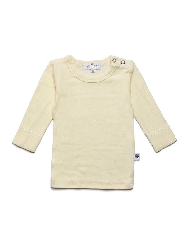 Woolen Baby Sweater / Long Sleeve Shirt - Merino wool - Naturel