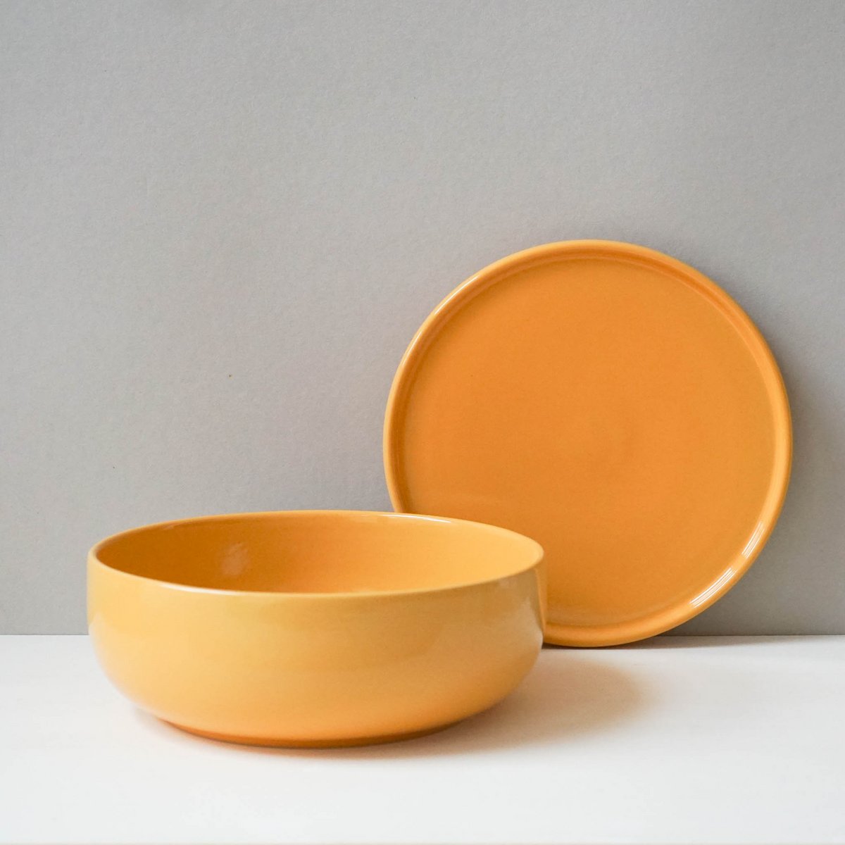 Miska 16 cm Malwa - żółta - 600 ml