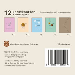 Christmas card package BROQUETTES