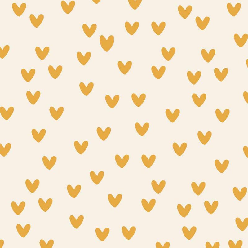 Hoja de regalo - Corazones amarillos
