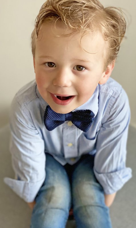 Papillon per bambini in maglia Sir Redman blu scuro
