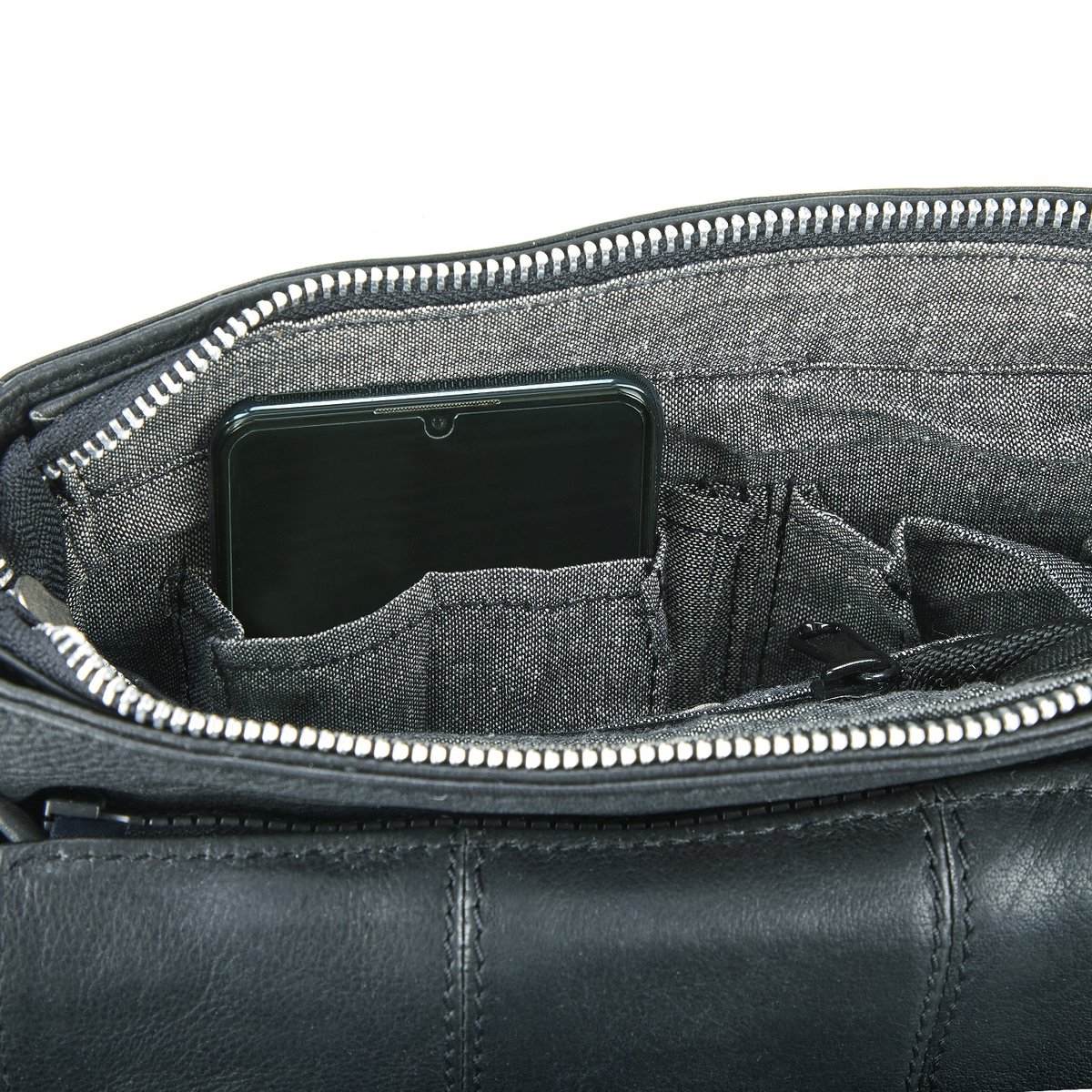 Vijfentwintig messenger -tas Antigo City Black *Eén tas twee stijlen *
