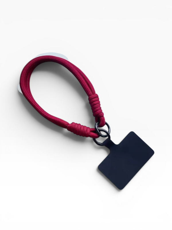 Keychain - cell phone chain - dark red