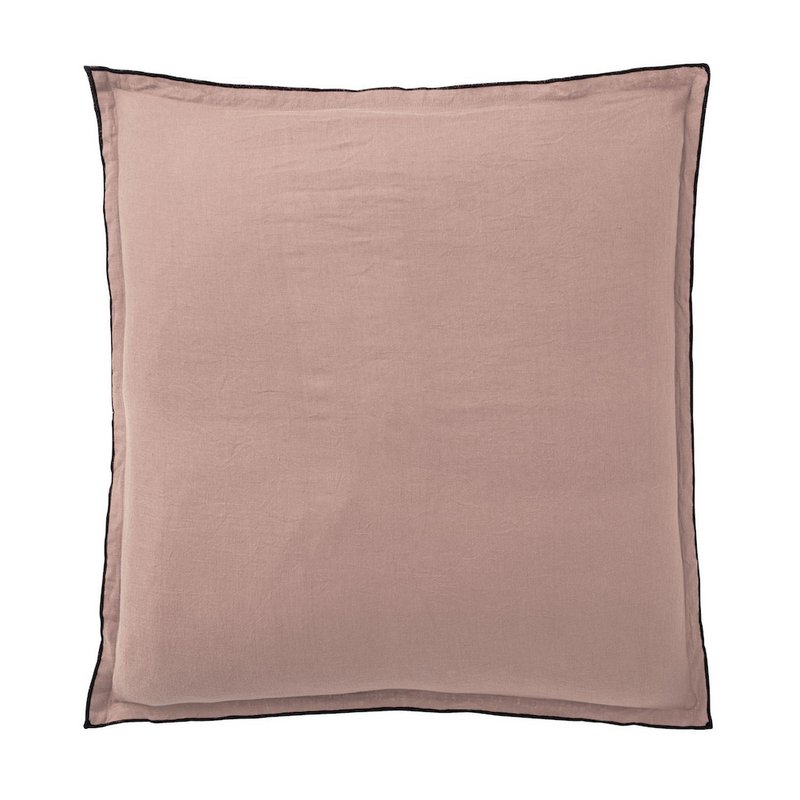 PILLOWCASE 65X65CM 100% WASHED LINEN PINK NUDE