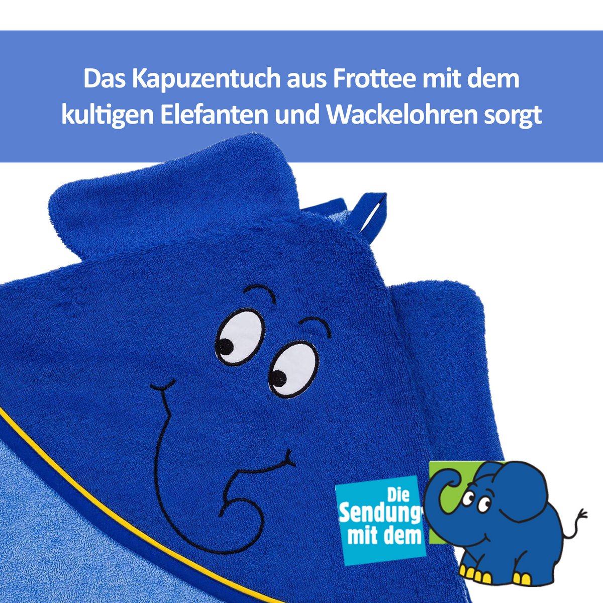 Hooded towel elephant, 100x100