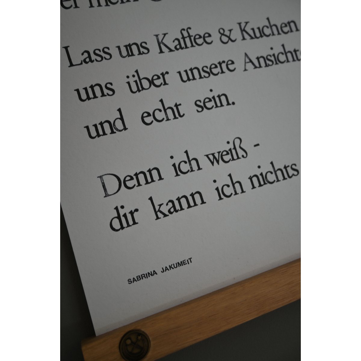 Art Print "Coffee & Cake" stemplet vægmaleri