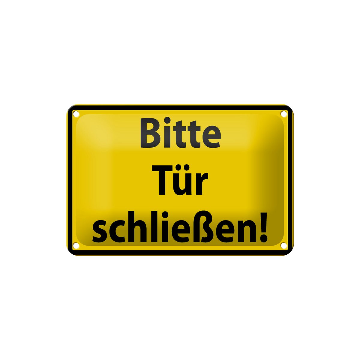 Tin sign warning sign 18x12cm Please close door decoration