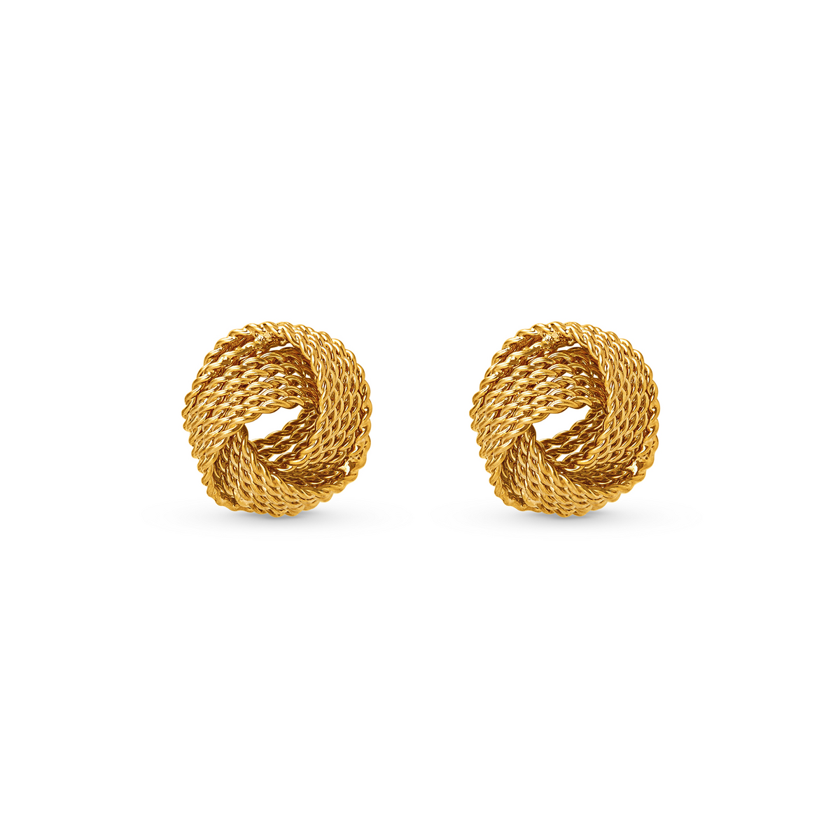 Orelia ear studs with knot
