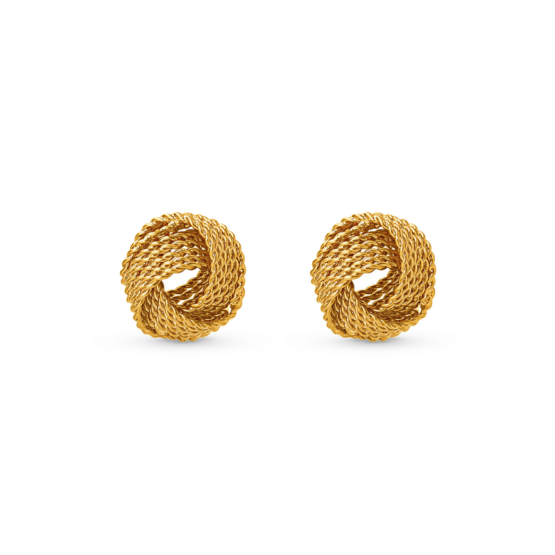 Orelia ear studs with knot