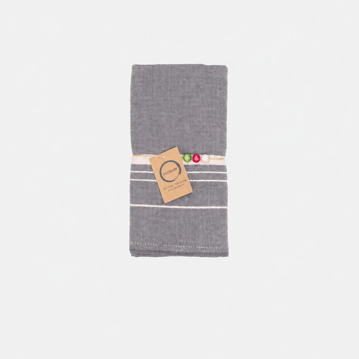 Serviette Ecobain "Cocon" | Nuage d'orage (Dunkelgrau)