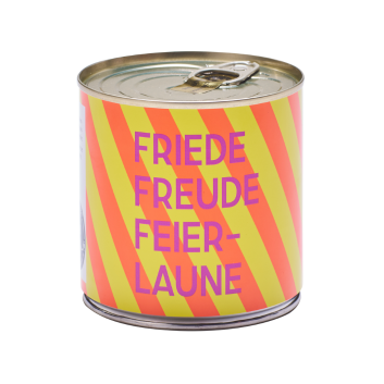 Cancake Friede Freude Feierlaune, Neon Orange/Gelb, Schwarzwälder Kirschkuchen