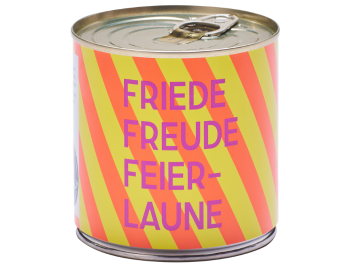 Cancake Friede Freude Feierlaune, Neon Orange/Gelb, Schwarzwälder Kirschkuchen