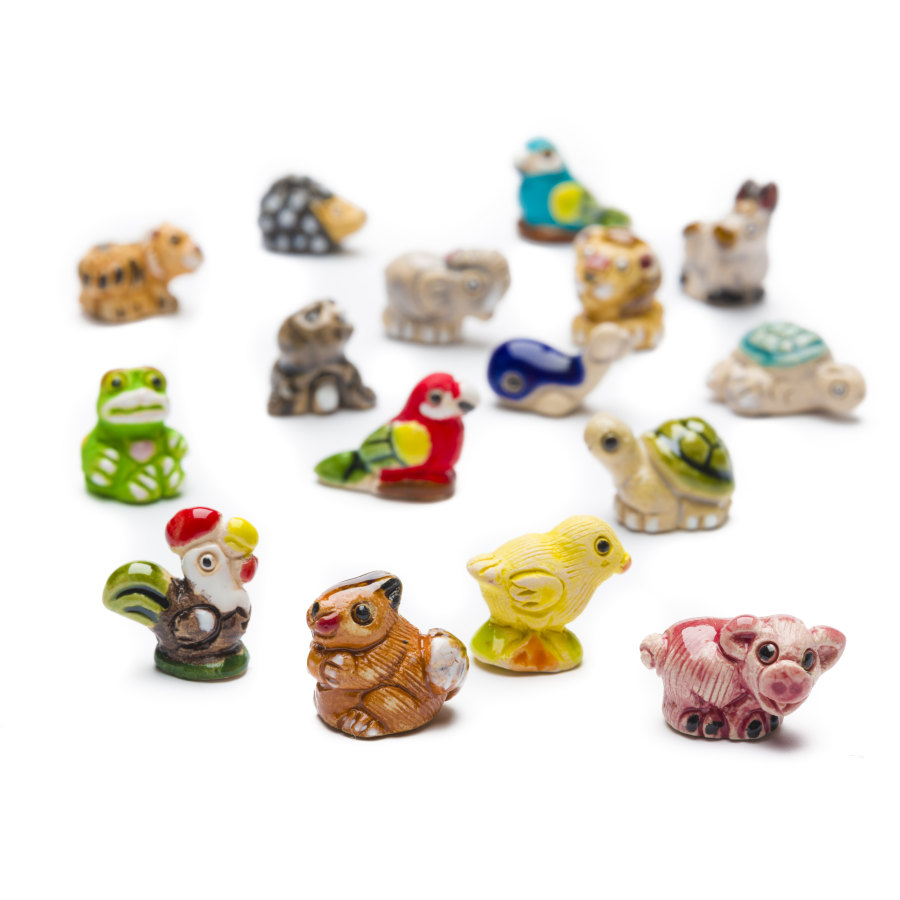 Mini-zwierzątko na szczęście, ceramiczne, różne