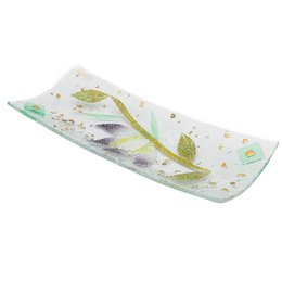 Frasco de empatata en vidrio Murano, favorita de la idea de regalo, decoración de oro floral