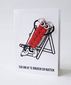 Time to Deconstruct and Rest: LEGO Postal card