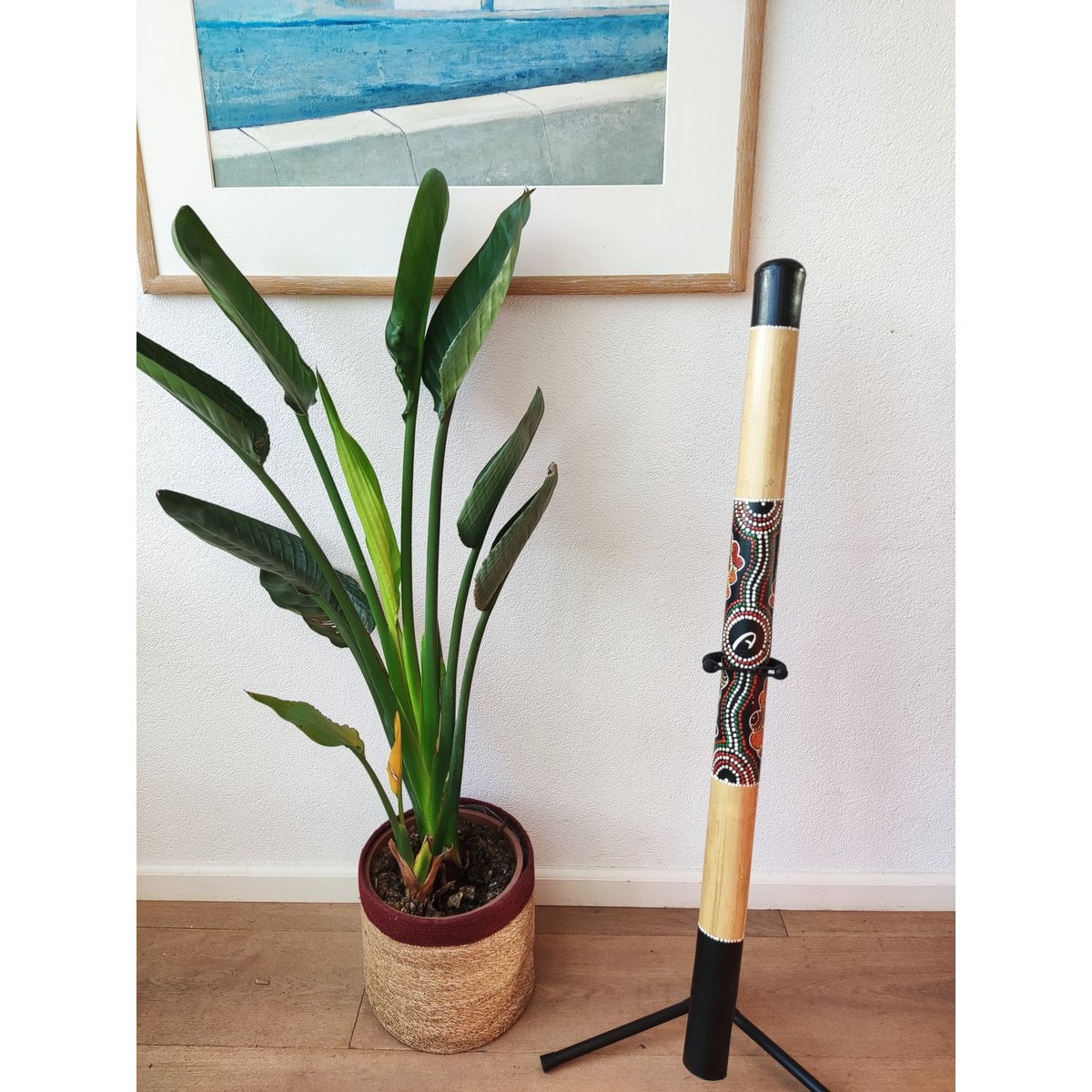 Didgeridoo bamboo 120cm - Painted - including nylon carrying bag - Multicolor