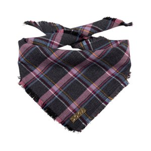 Dog Bandana Purple Tartan