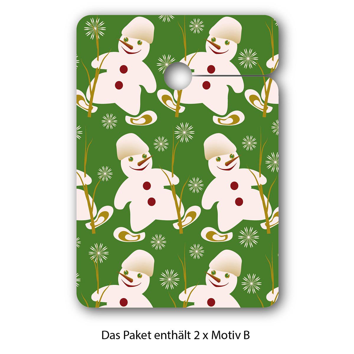 8 cadeauhangers met winterse motieven