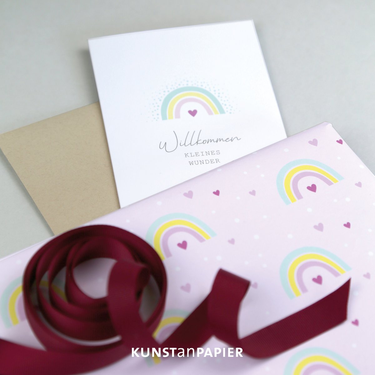 Geschenkpapier Regenbogen Leonie