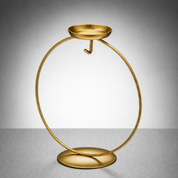 Displaystandaard - Rond theelichtje - Goud
