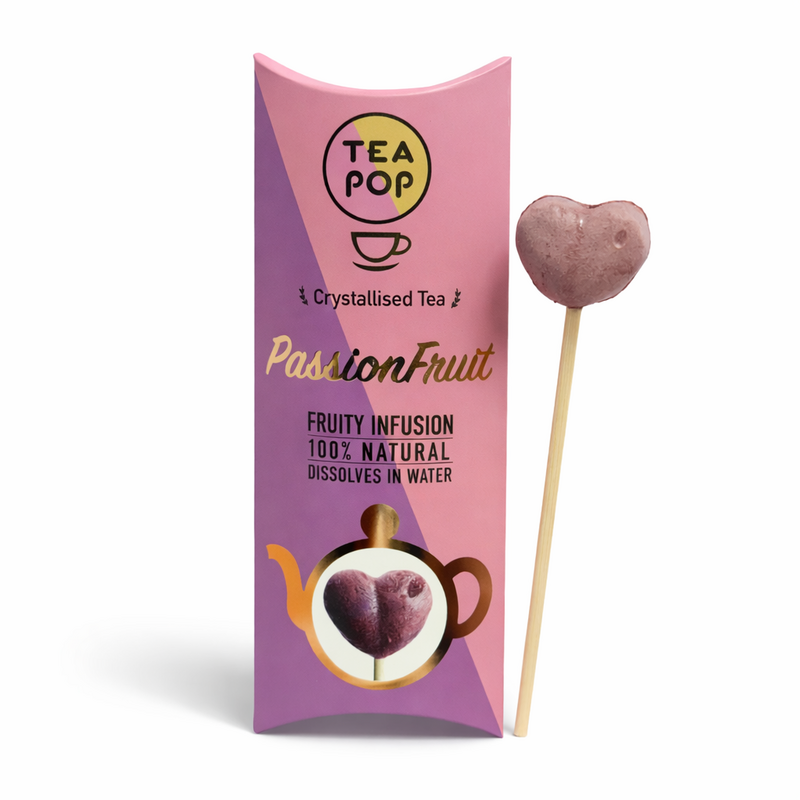 TEA-POP Tea-On-A-Stick | PassionFruit | 20 Sticks Display Tray