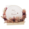 Flowerhoop rond 12cm rosewood