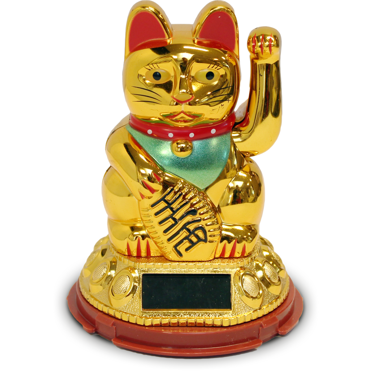 Lucky Cat Solar type, 12cm, gold
