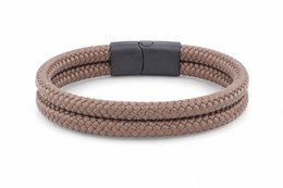Touw armband 12mm - Caesar collectie | Editie zwart