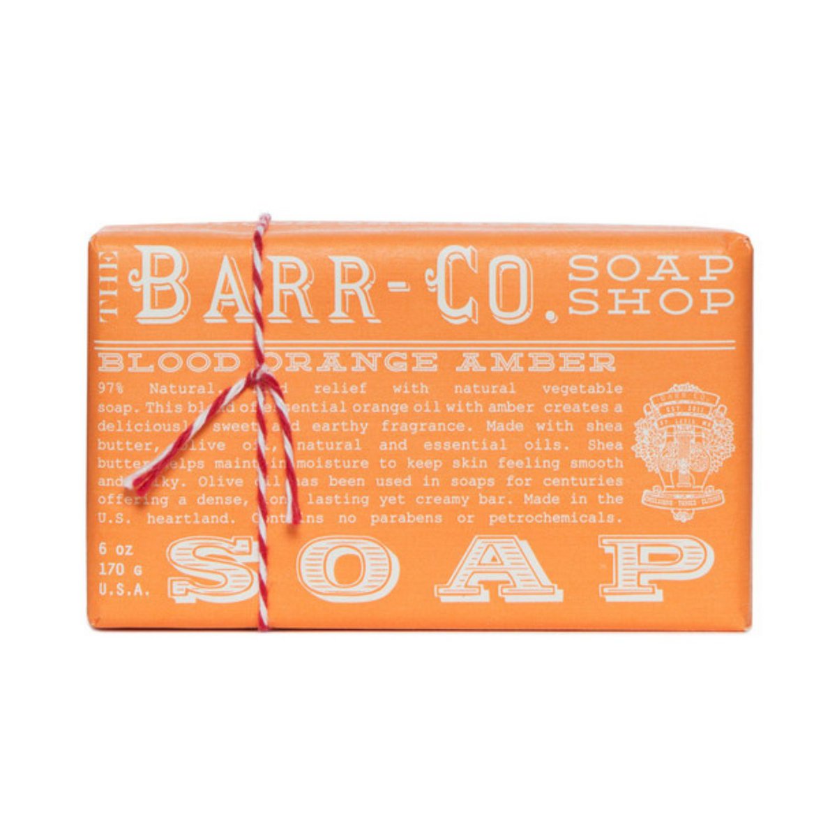 Barr-Co Soap Shop Blood Orange Bursztynowe mydło w kostce