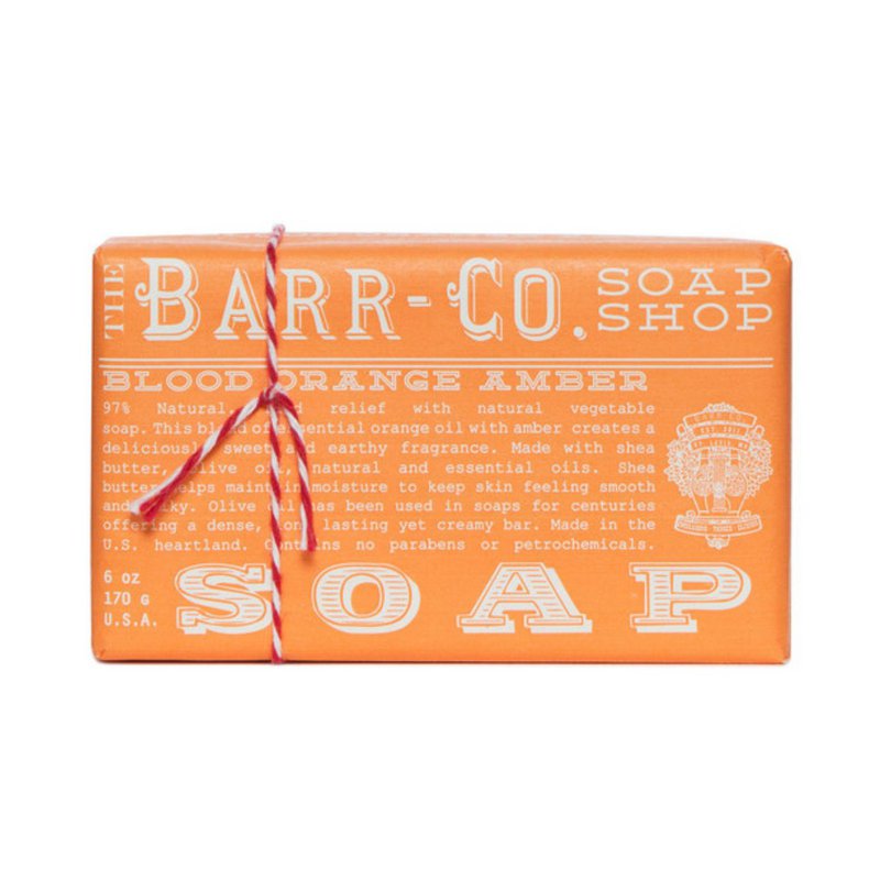 Barr-Co Soap Shop Savon à l'orange sanguine et à l'ambre
