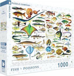 New York Puzzle Company Puzzle Fish ~ Poissons - 1000 pieces