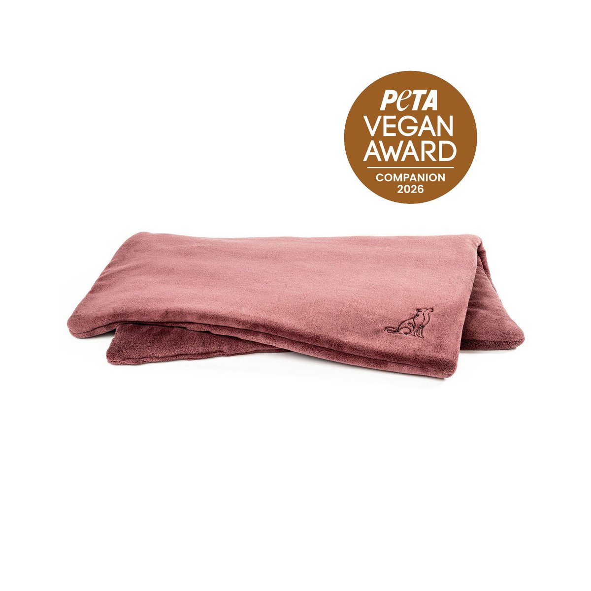 Hondendeken Emma wijnrood (vegan)