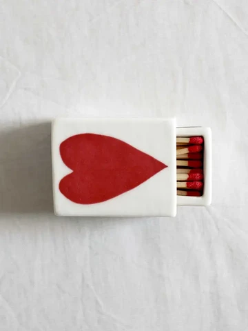 Ceramic Matchbox – Big Heart