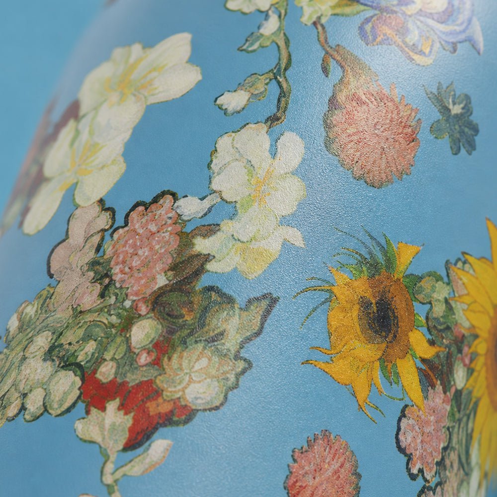 Izy Thermos Mech - Vincent's Blumen (grün) - 350 ml to -go isolierter Kaffeetasse