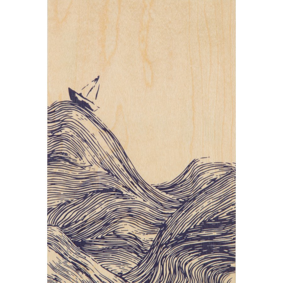 Carte postale en bois landscapes sea