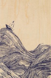wooden postcard landscapes sea