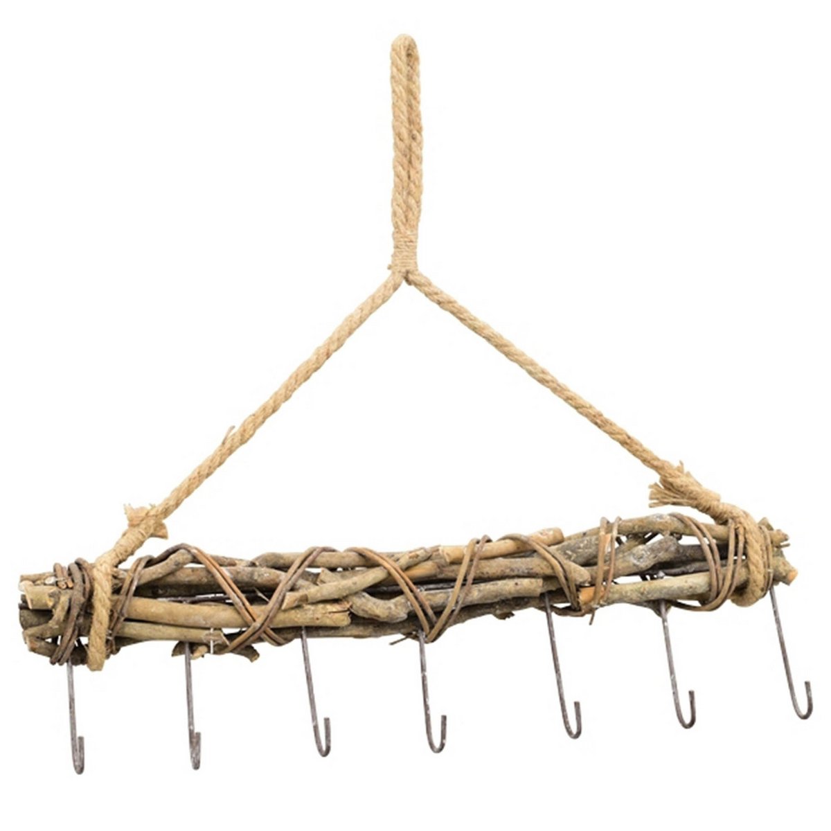 Hook rail Willow natural 45cm, window decoration