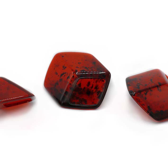 Percha cubo Lucide Rojo, transparente