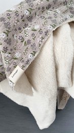 Baby økologisk plys tæppe Taupe