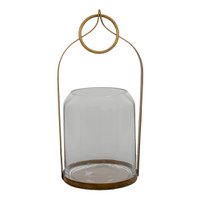 Relief light 22x21x43 cm copper -colored metal candle holder