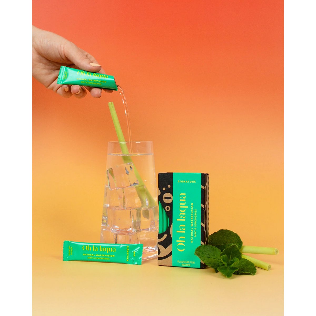 MENTA y LEMONGRASS • Para agua saborizada