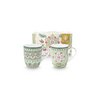 Set/2 Mugs Small Lily&Lotus Light Green 145ml